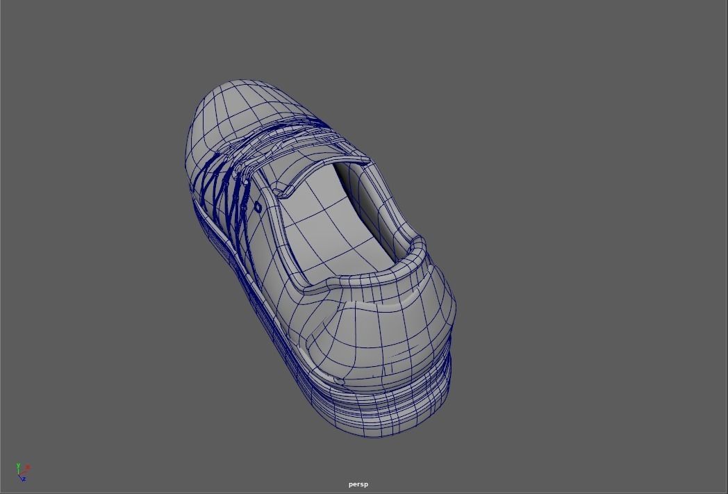 Marathon Shoe Size No 45 Low-poly 3D model_7