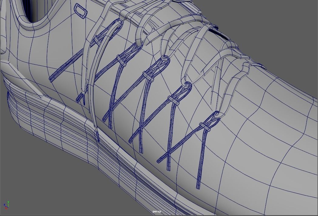 Marathon Shoe Size No 45 Low-poly 3D model_6