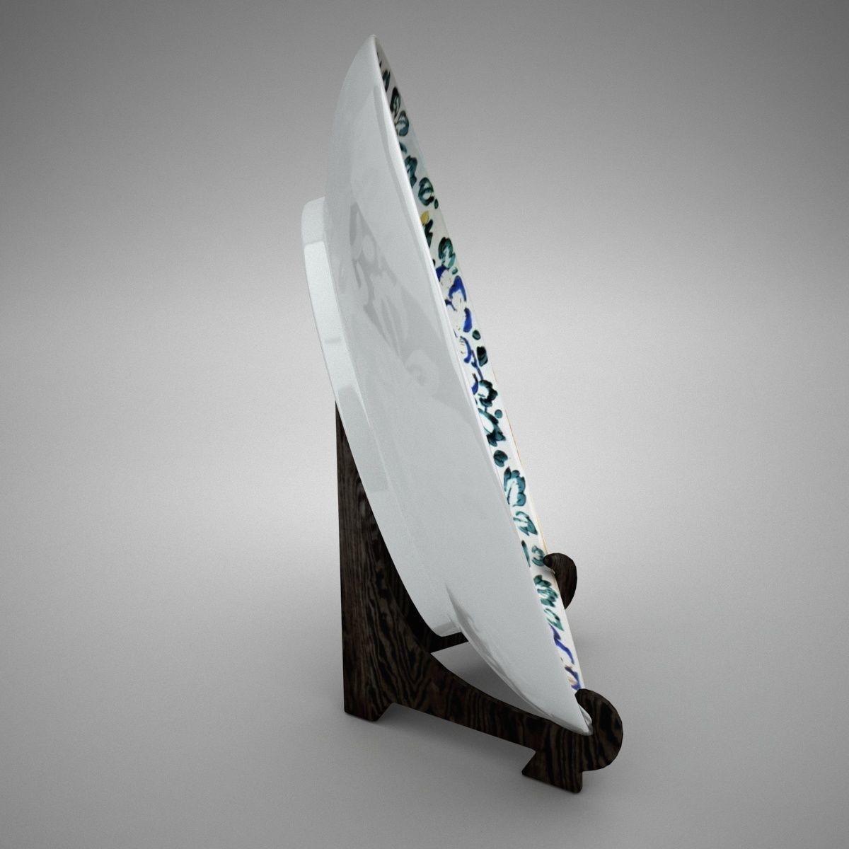 KAKIEMON plate 3D model_2