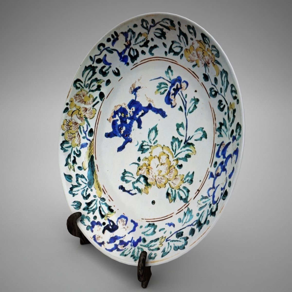 KAKIEMON plate 3D model_7