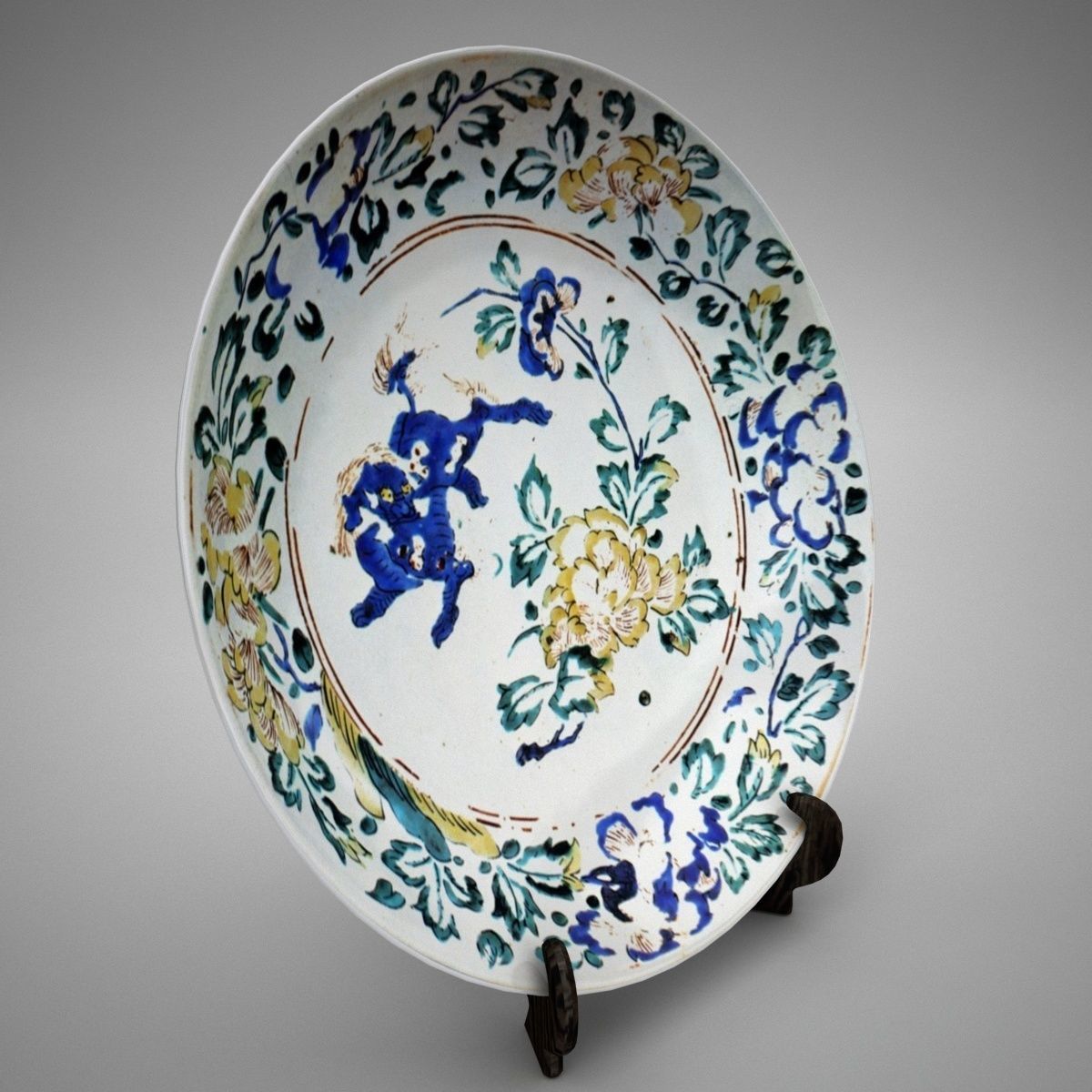 KAKIEMON plate 3D model_1