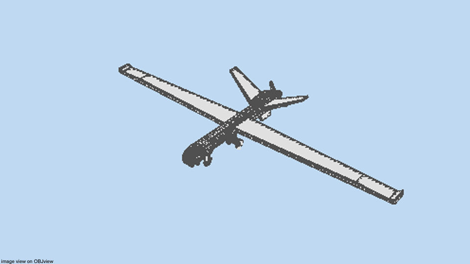 Drone - UAV Reaper 3D model_4