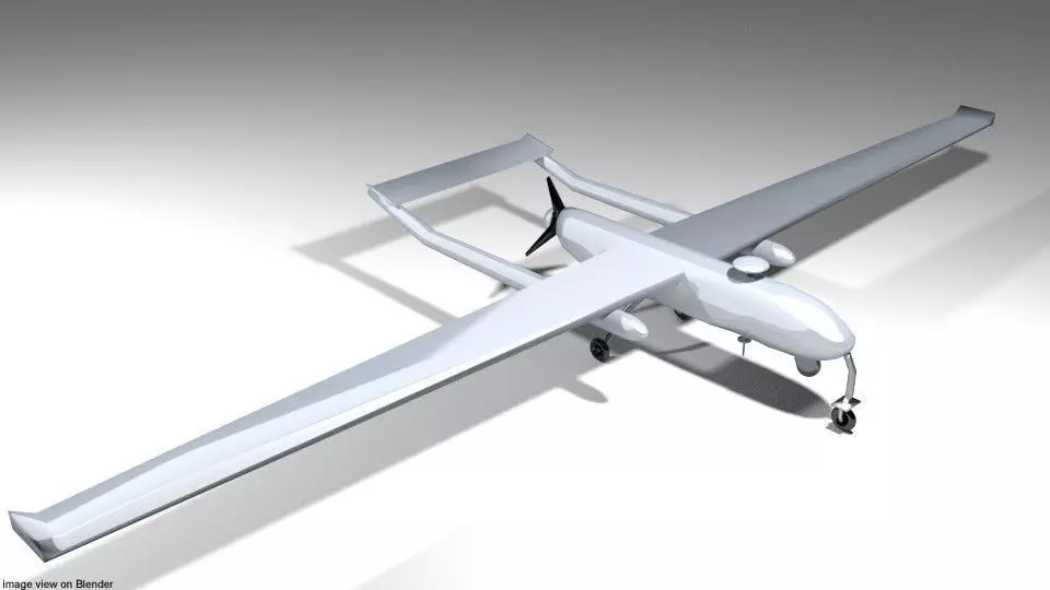 Drone - UAV Shadow 3D model_0