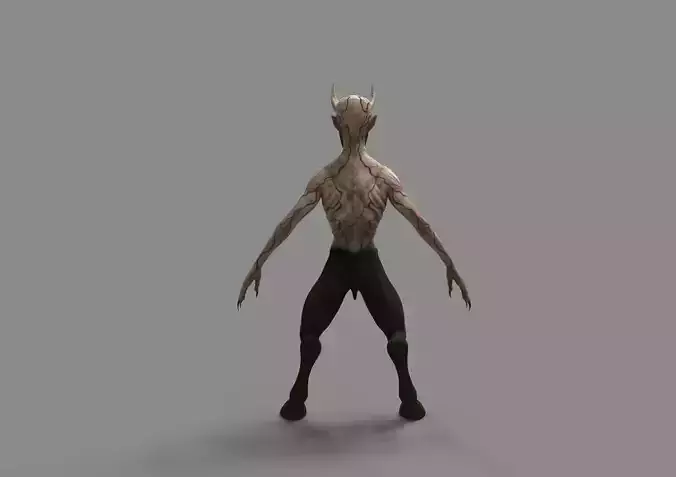 3d creature model alien