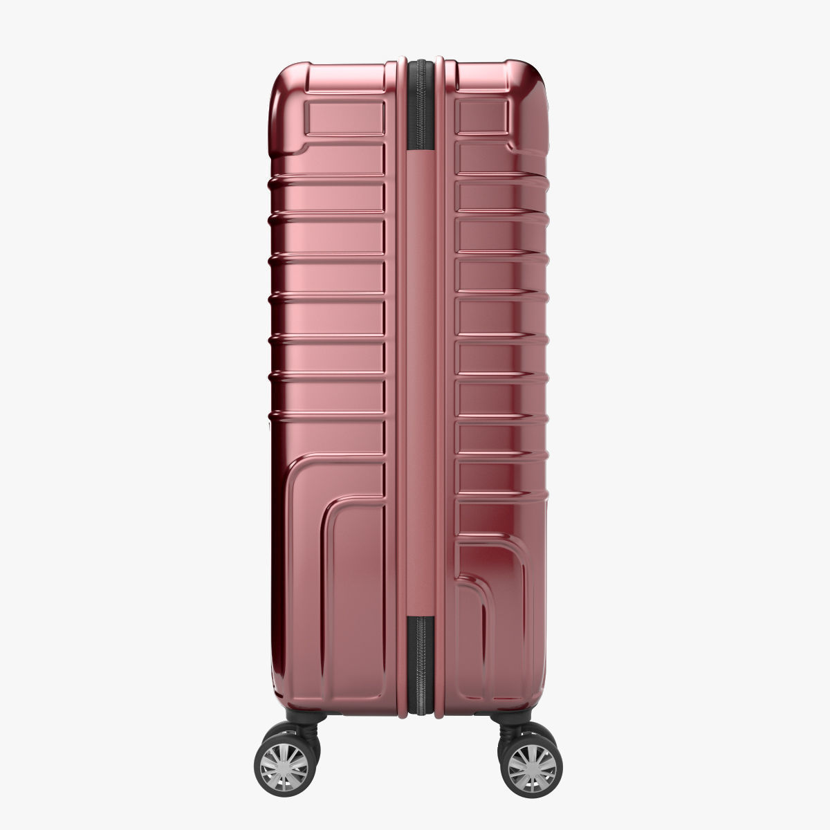 John Lewis Suitcase 68cm Red 3D model_1