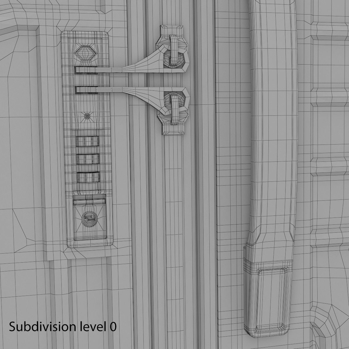 John Lewis Suitcase 68cm Red 3D model_12