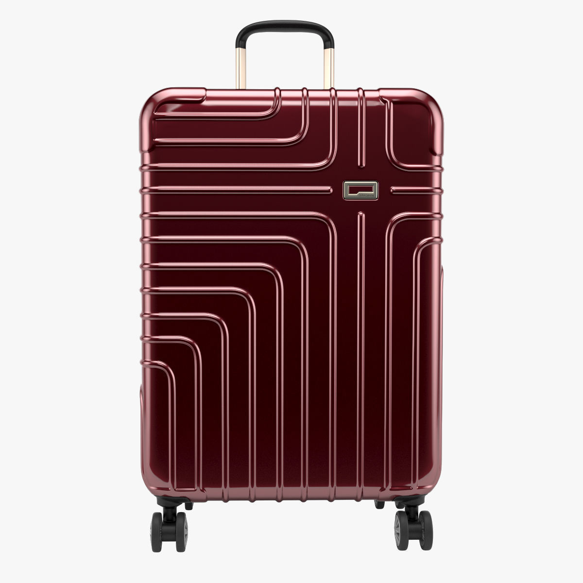 John Lewis Suitcase 68cm Red 3D model_4