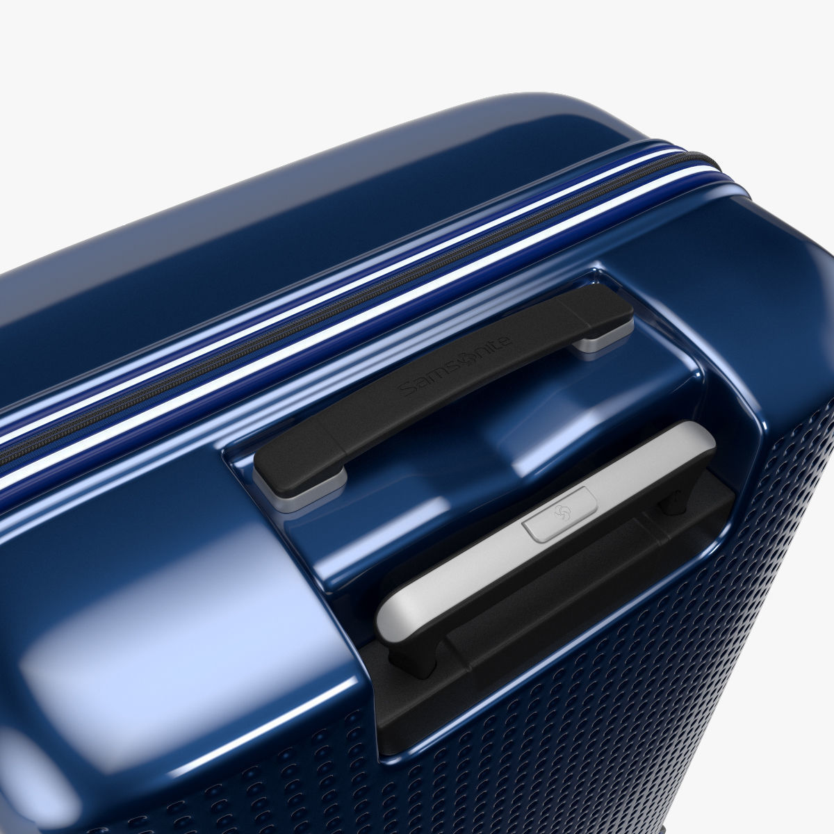 Samsonite Pixelon Suitcase 69cm blue 3D model_5
