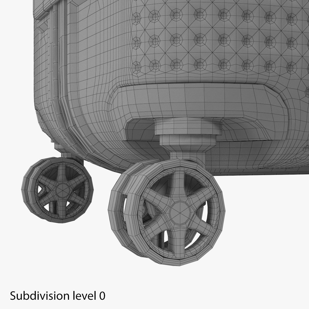 Samsonite Pixelon Suitcase 69cm blue 3D model_14