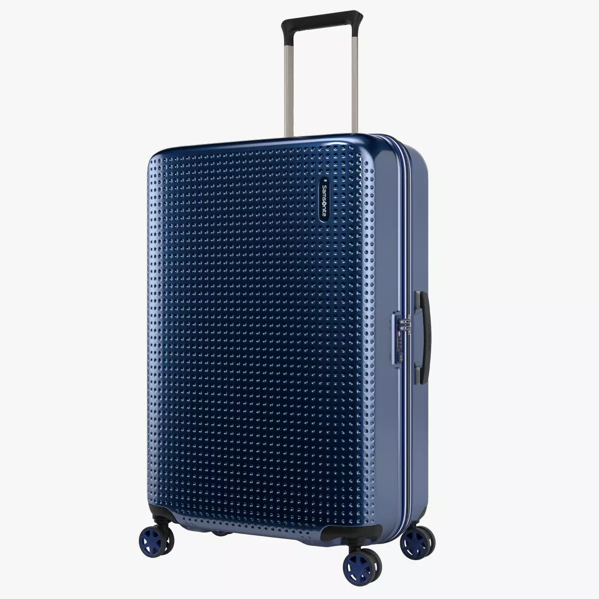 Samsonite Pixelon Suitcase 69cm blue 3D model_0