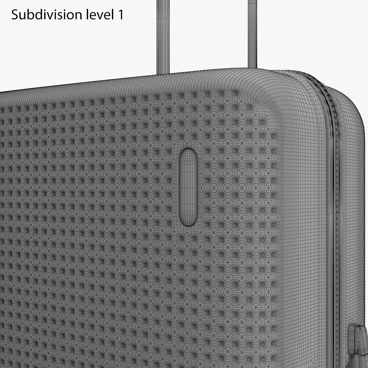Samsonite Pixelon Suitcase 69cm blue 3D model_11