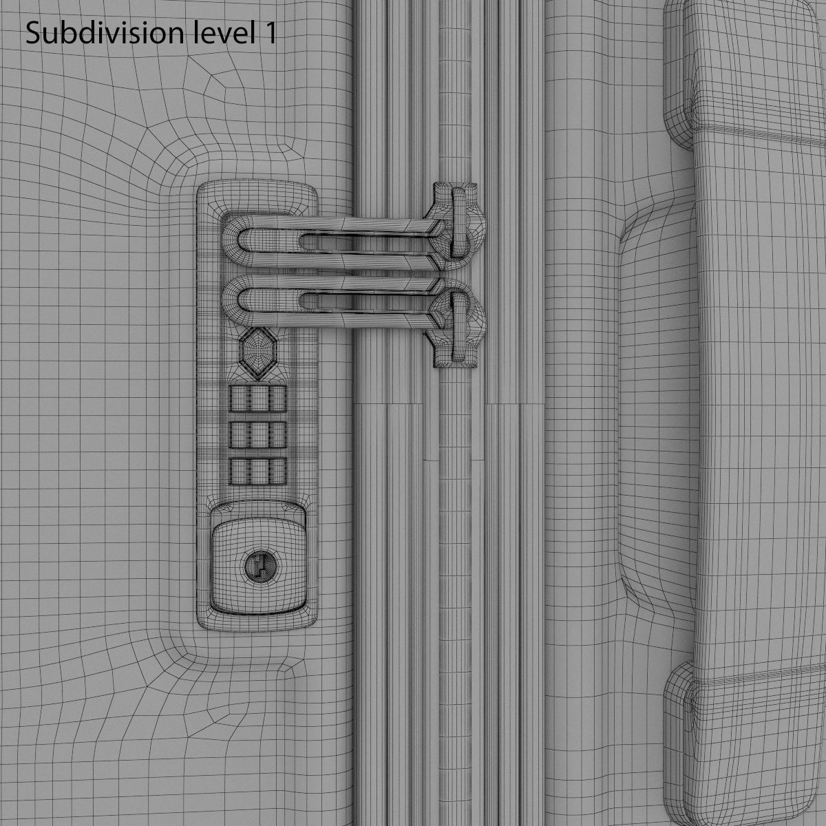 Samsonite Pixelon Suitcase 69cm blue 3D model_9