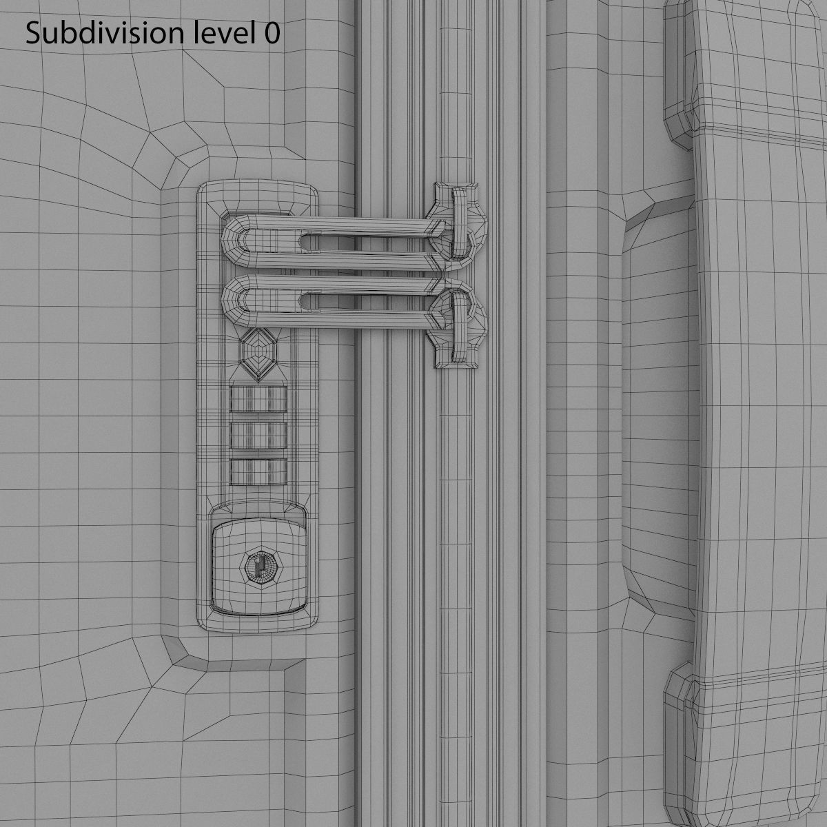 Samsonite Pixelon Suitcase 69cm blue 3D model_8