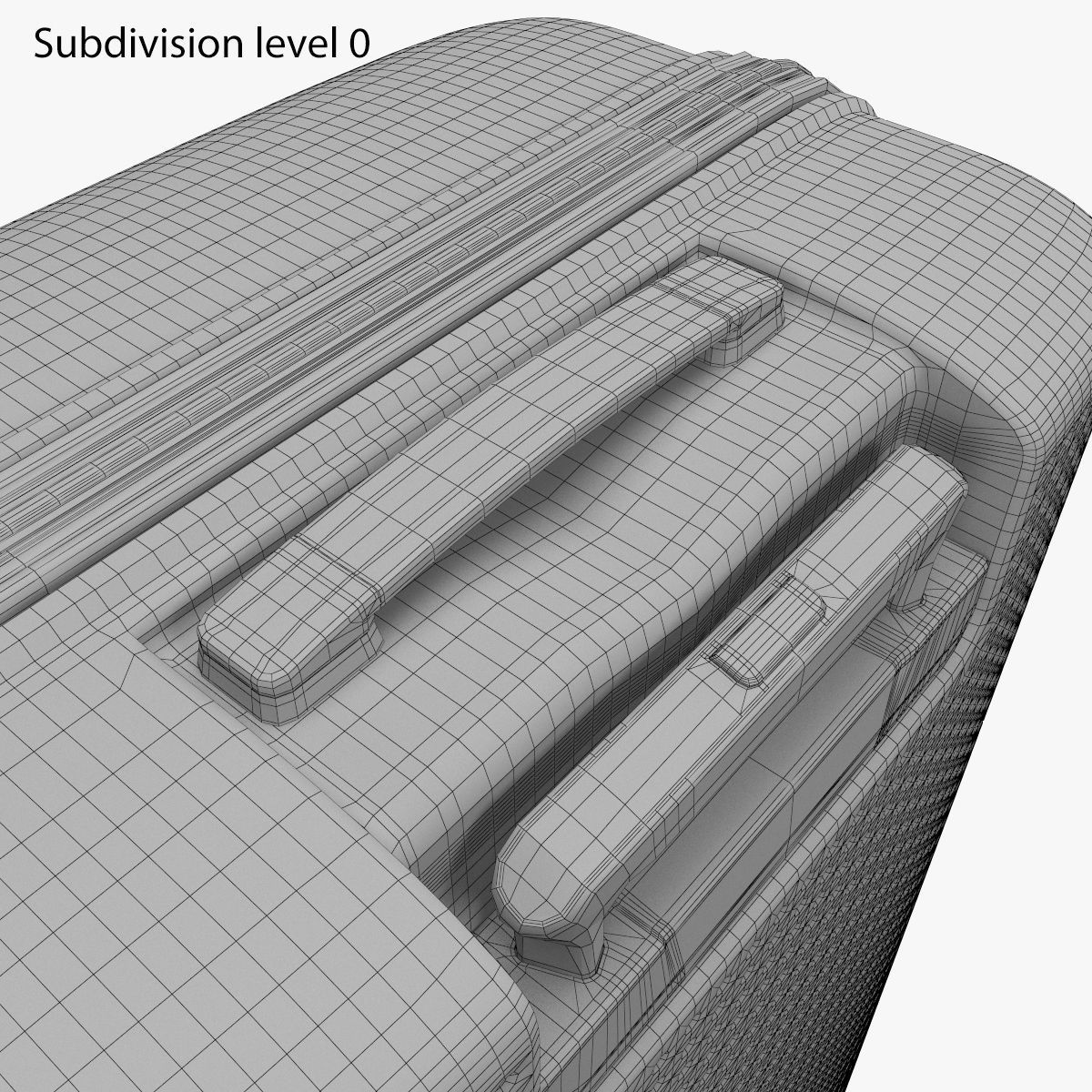 Samsonite Pixelon Suitcase 69cm blue 3D model_12