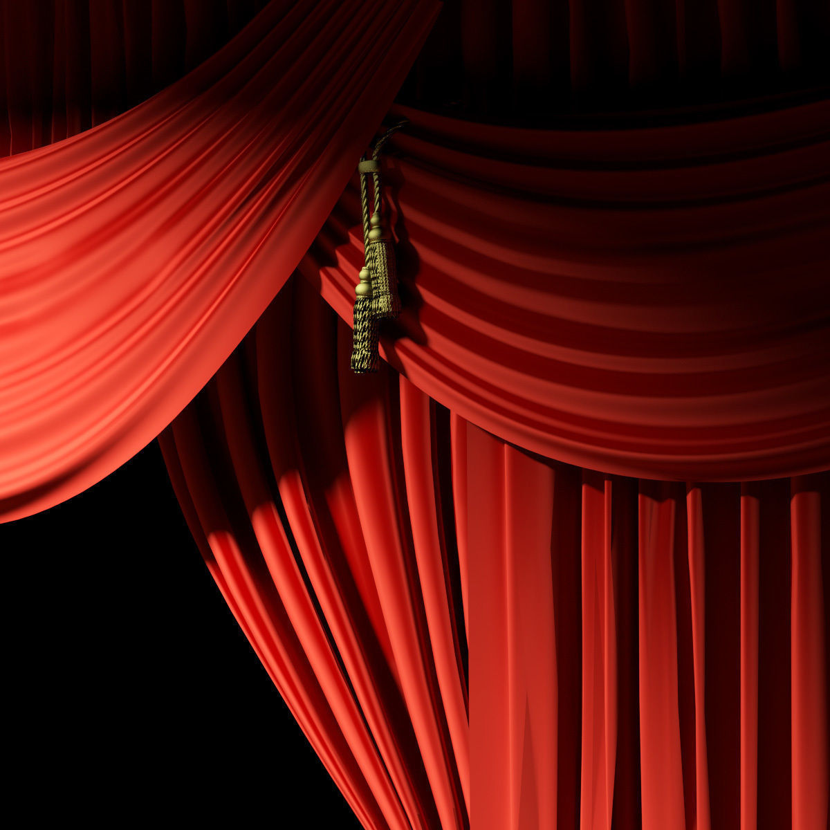 Theatre Stage 3D model_2