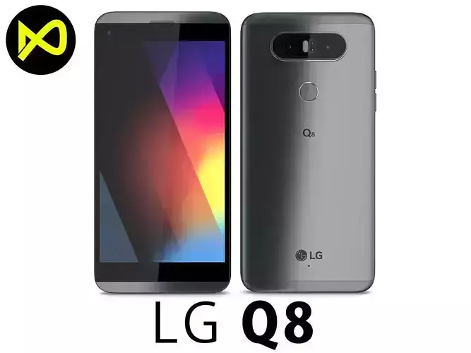 LG Q8 Urban Gray 3D model