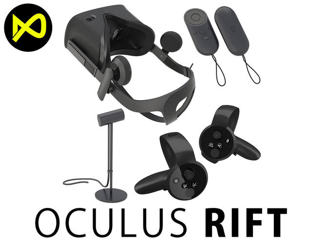 Oculus Rift Set 3D model