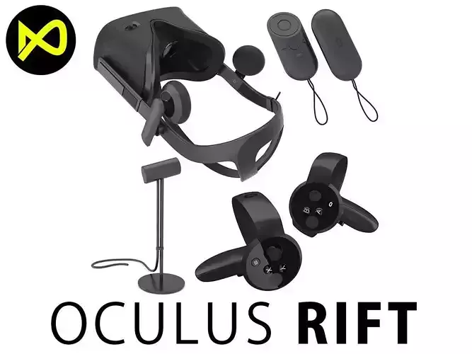 Oculus Rift Set 3D model