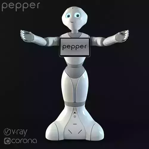 Robot Pepper Low-poly 3D model