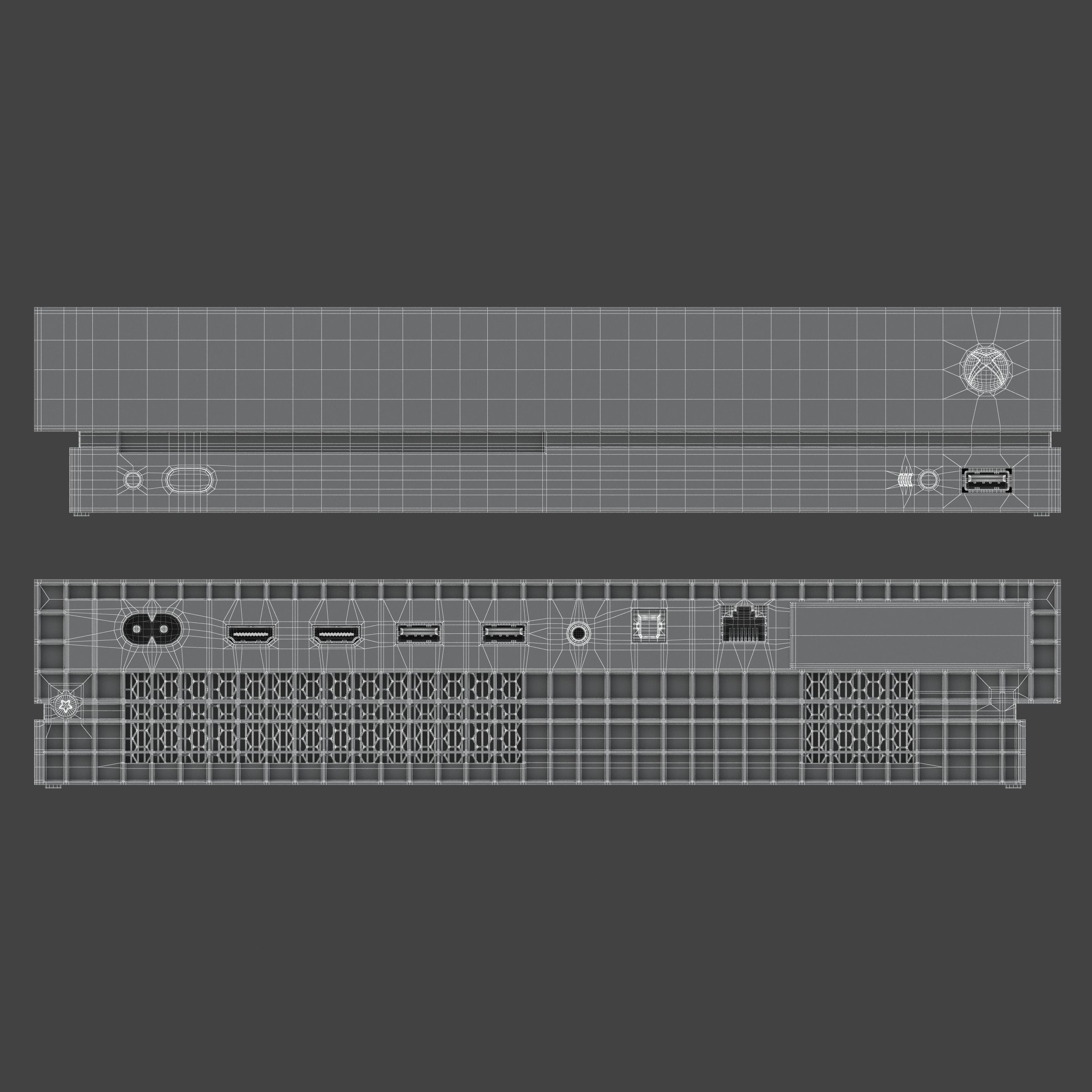 Xbox One X Set 3D model_13