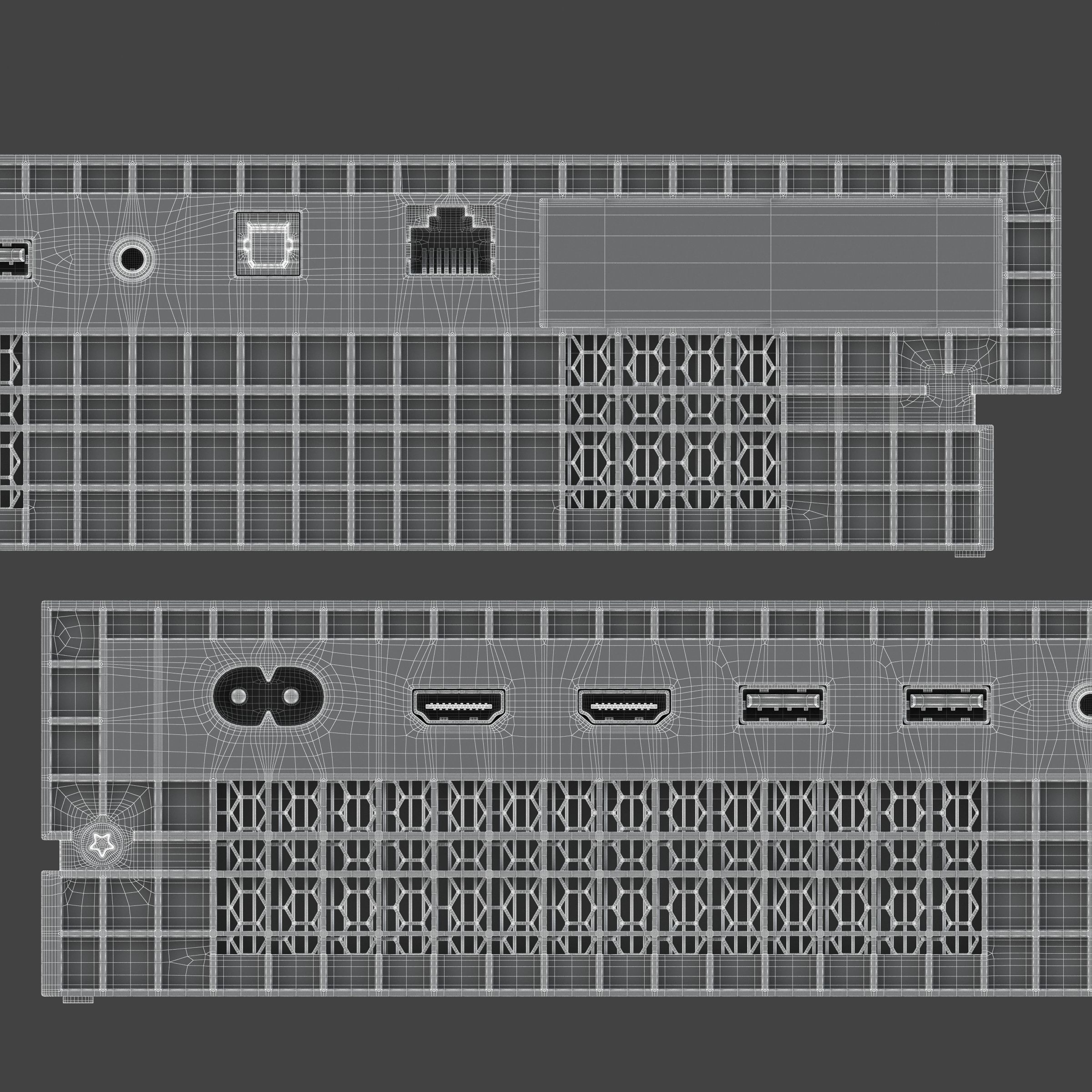 Xbox One X Set 3D model_15