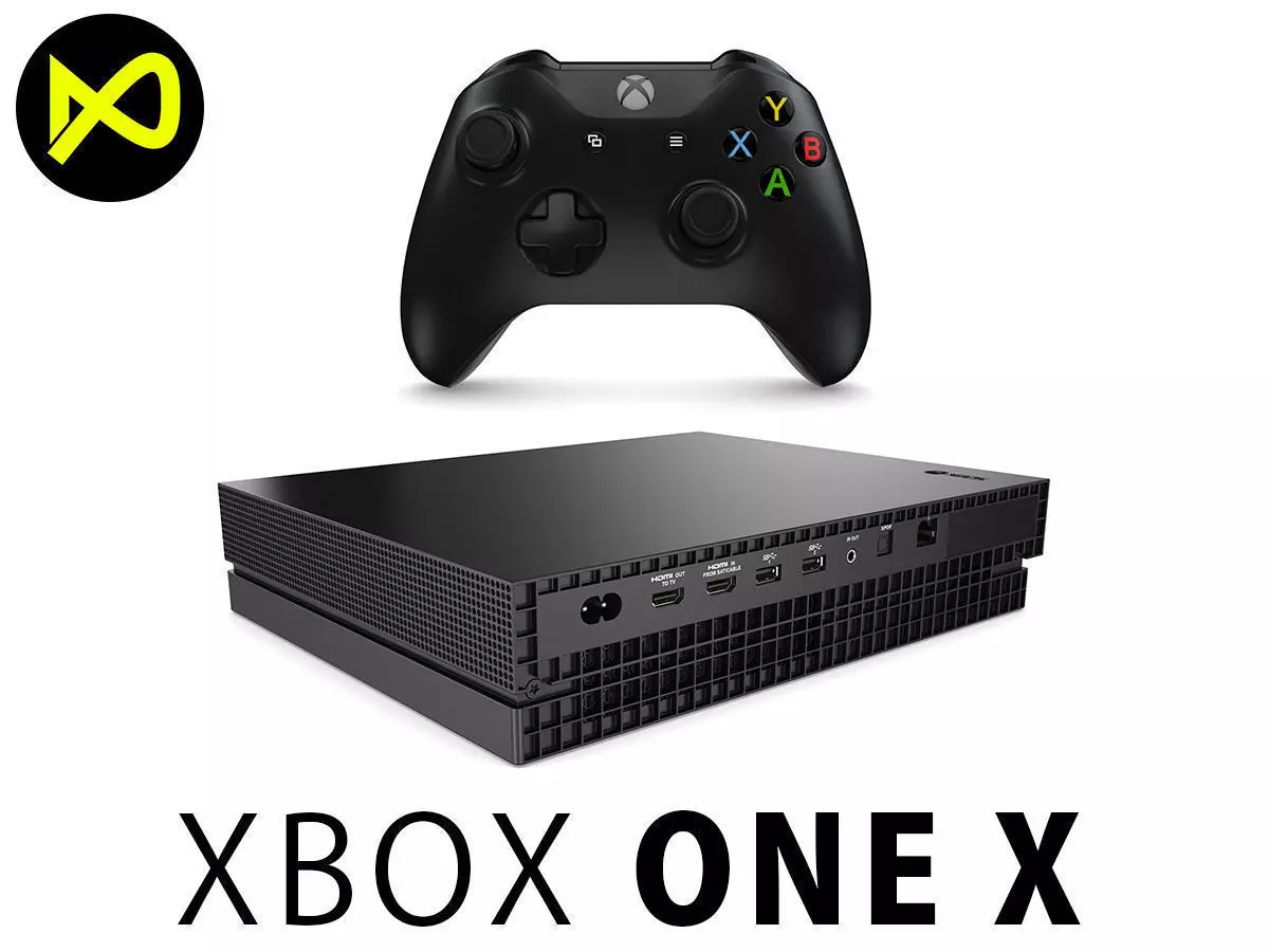 Xbox One X Set 3D model_0
