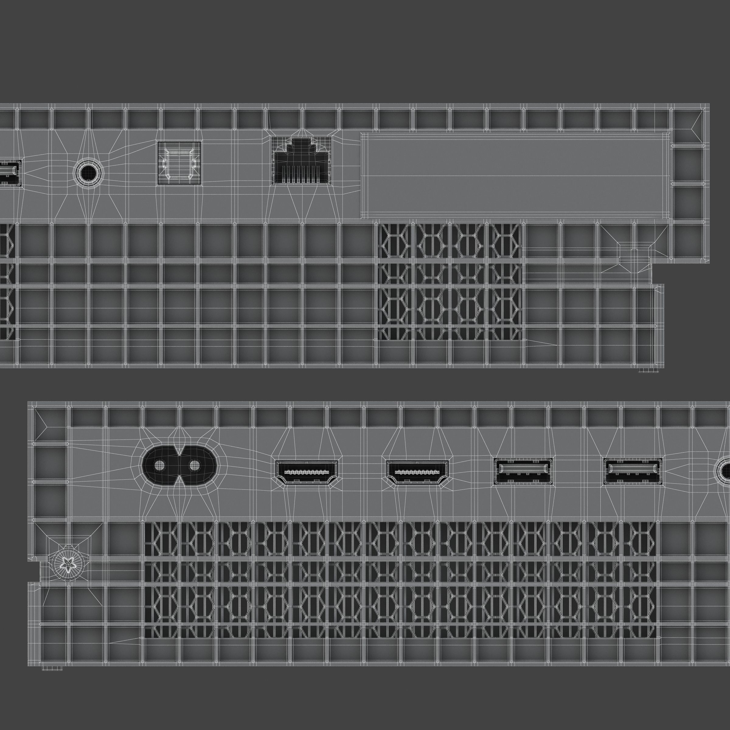 Xbox One X Set 3D model_16