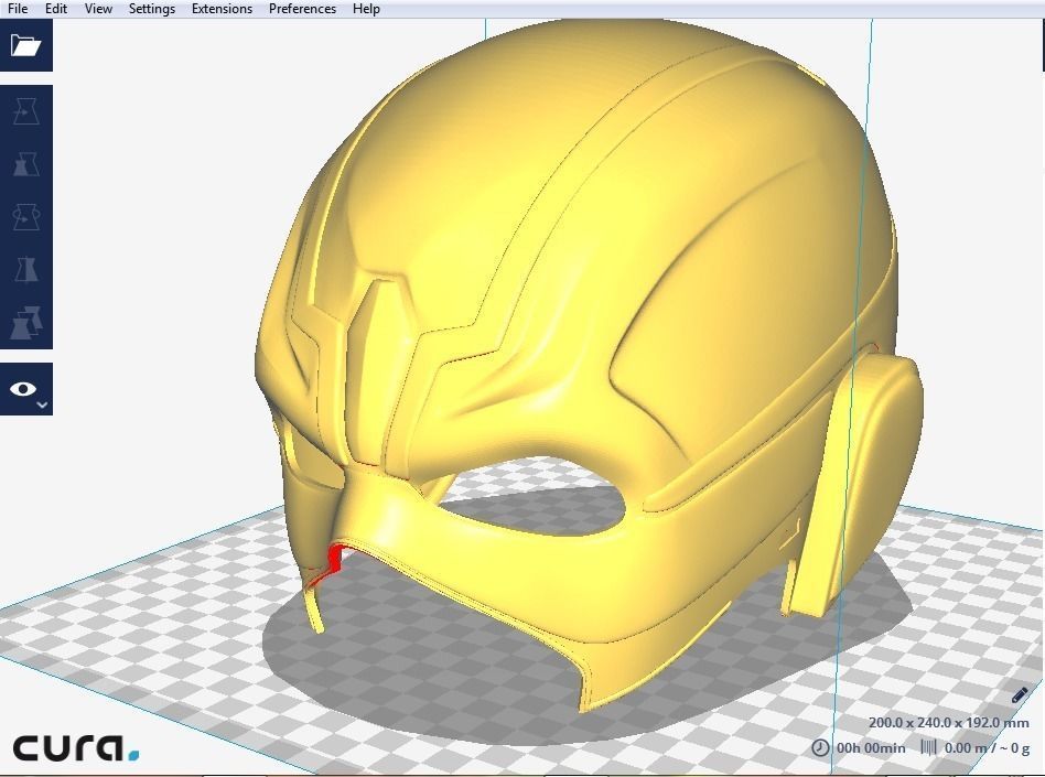 Reverse Flash Mask from Injustice 2 DC Cosplay Flash Helmet 3D print model_4