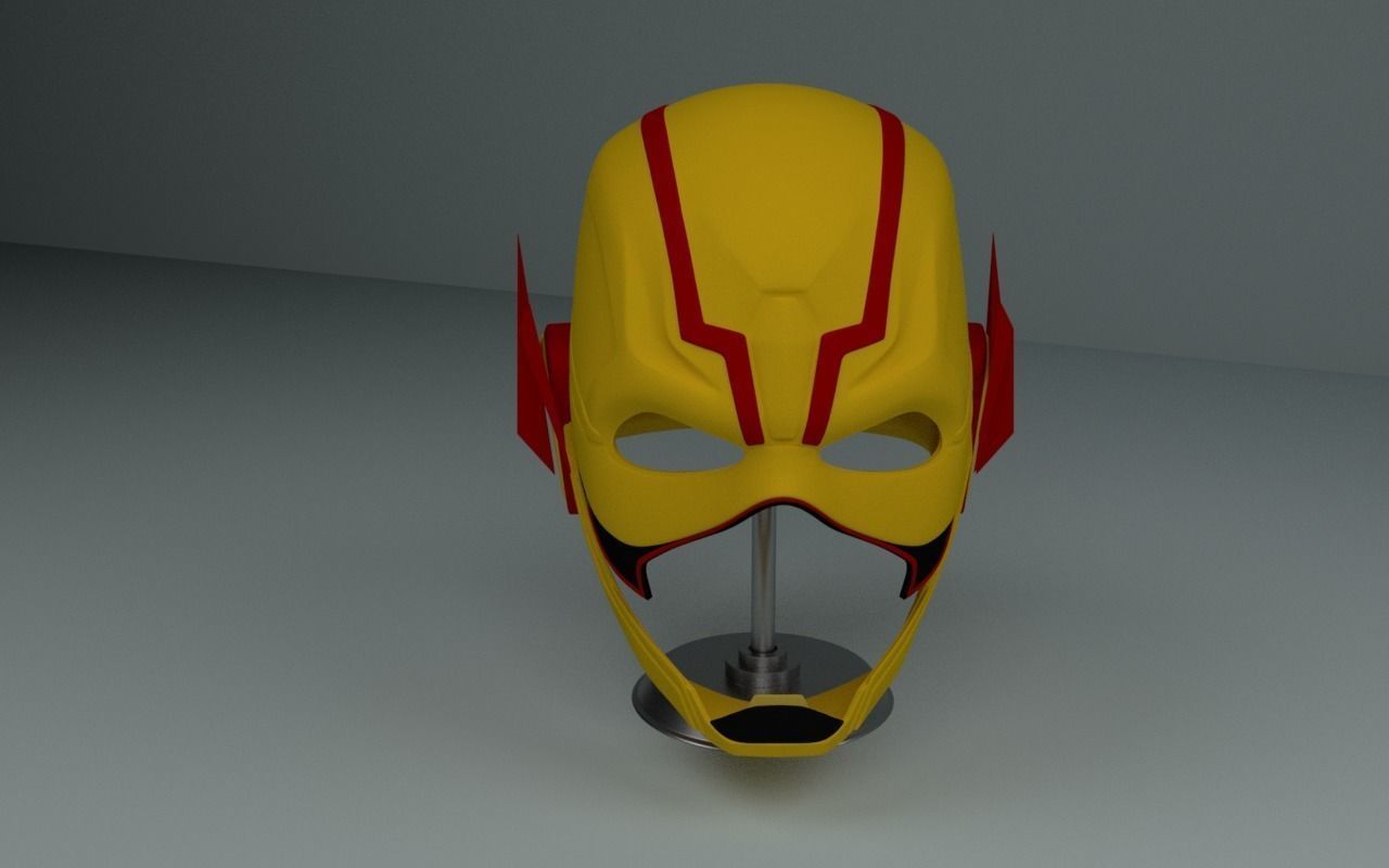 Reverse Flash Mask from Injustice 2 DC Cosplay Flash Helmet 3D print model_1