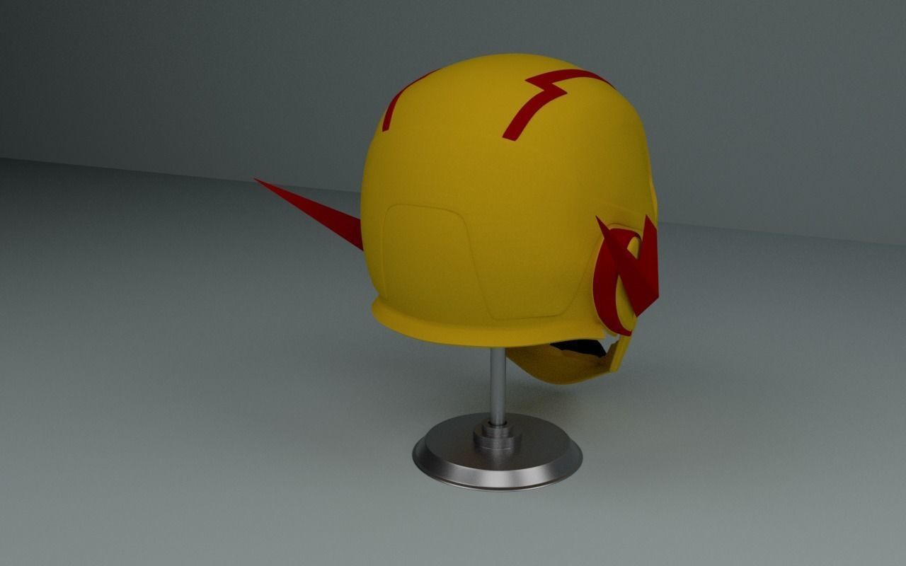 Reverse Flash Mask from Injustice 2 DC Cosplay Flash Helmet 3D print model_3