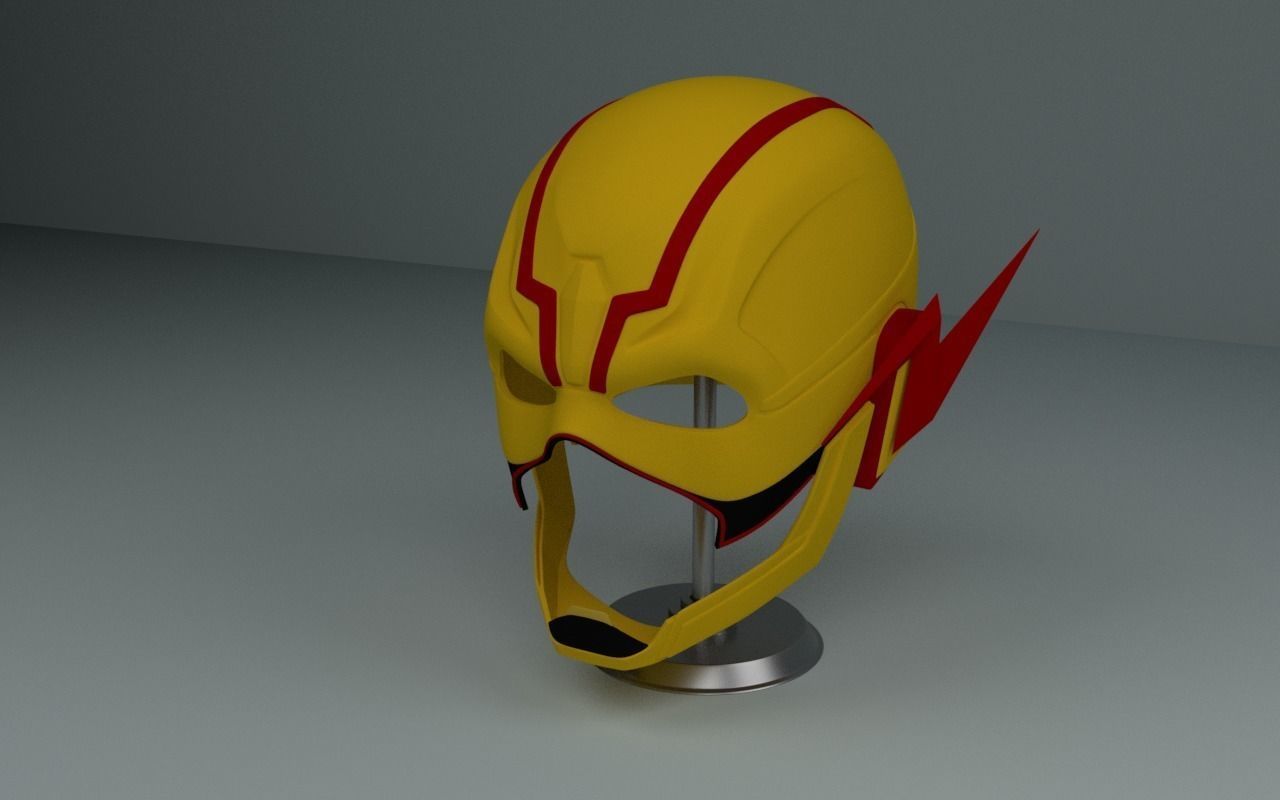 Reverse Flash Mask from Injustice 2 DC Cosplay Flash Helmet 3D print model_0