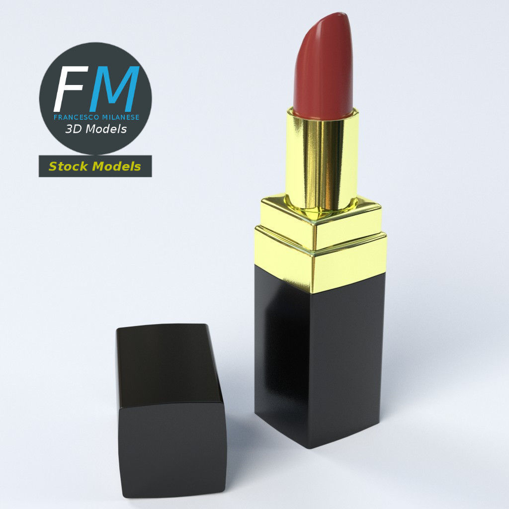 Lipstick 3D model_5