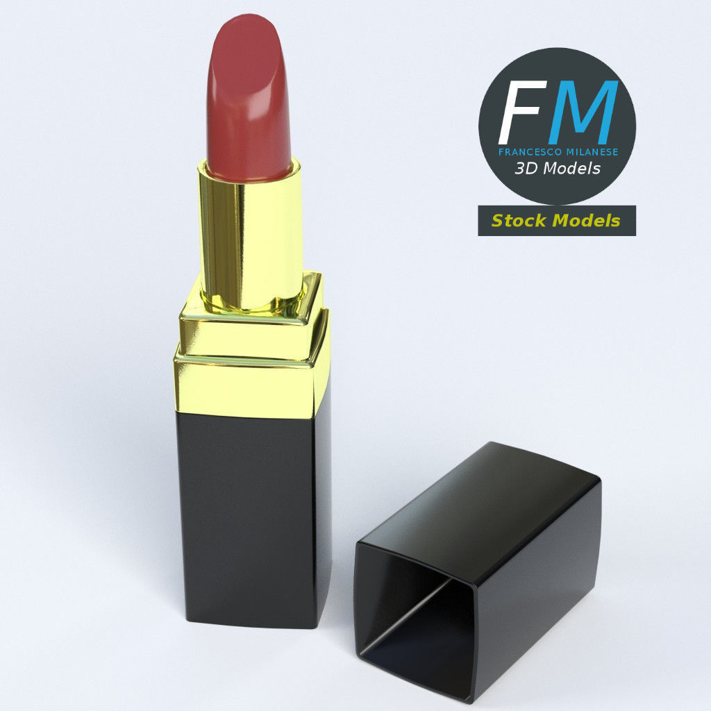 Lipstick 3D model_2