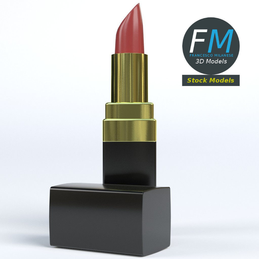 Lipstick 3D model_4