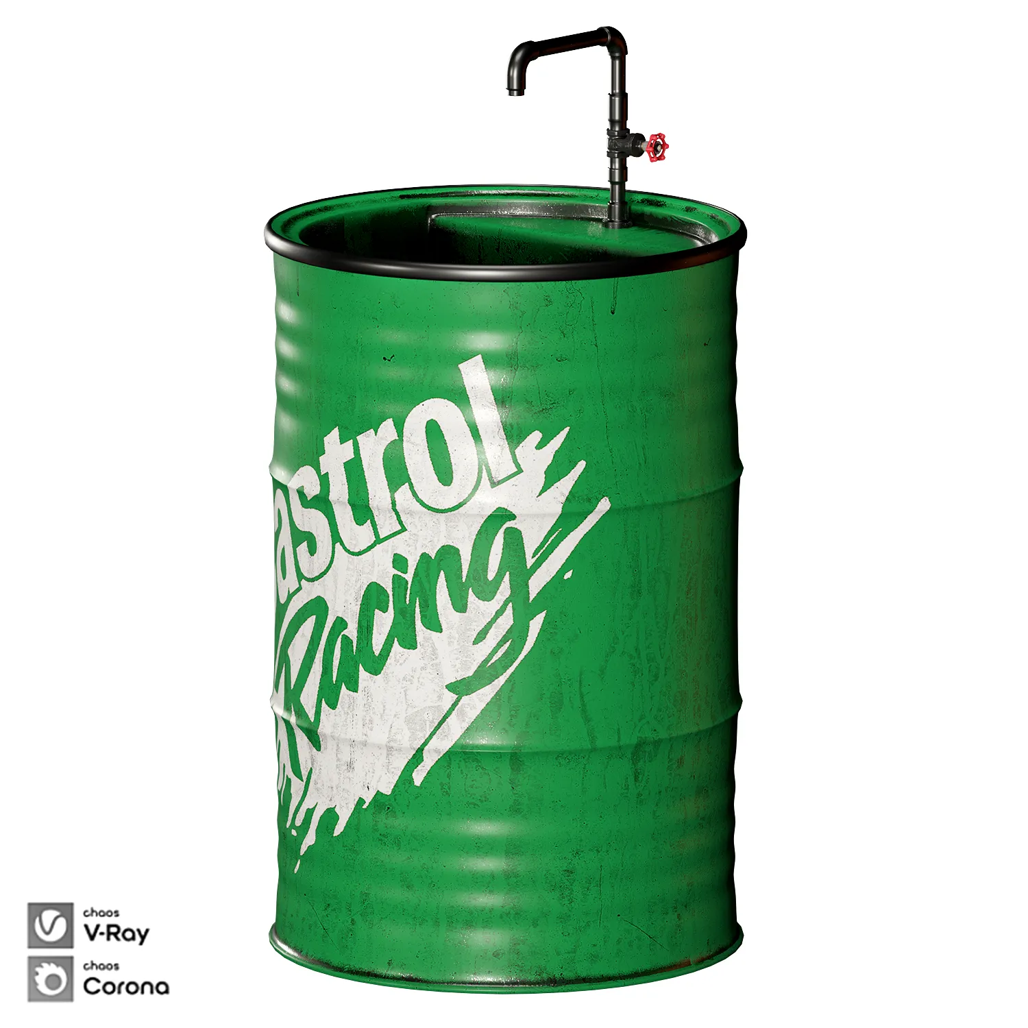 Vintage Oil Barrel Sinks 3D model | CGTrader