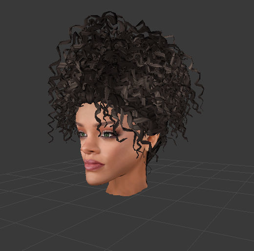 Rihanna Head Model Low-poly 3D model_2