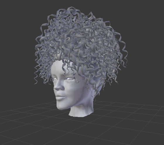 Rihanna Head Model Low-poly 3D model_1
