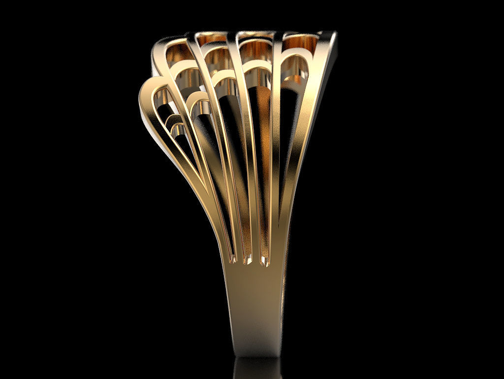 Ring Wings Embracing Finger 3D print model_5