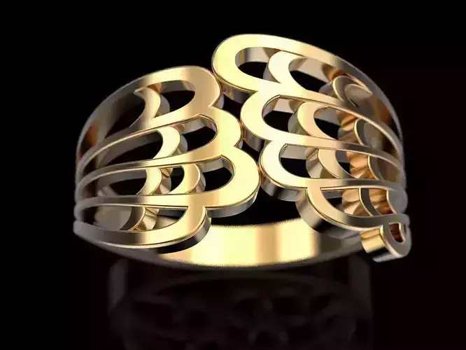 Ring Wings Embracing Finger