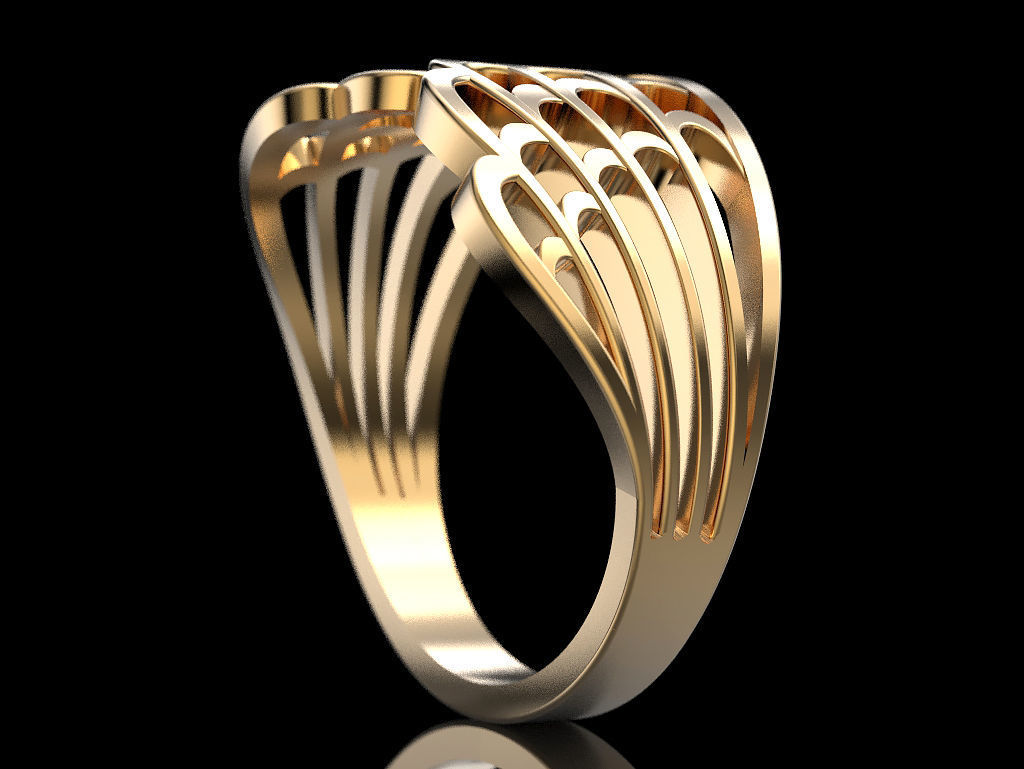 Ring Wings Embracing Finger 3D print model_4