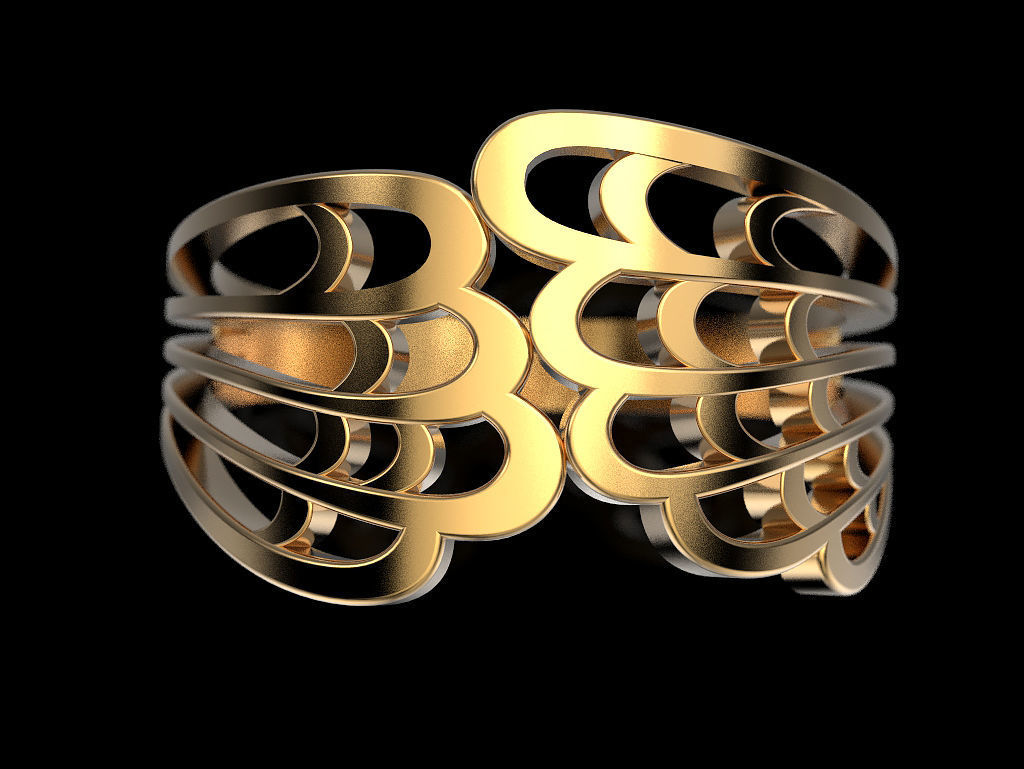 Ring Wings Embracing Finger 3D print model_1