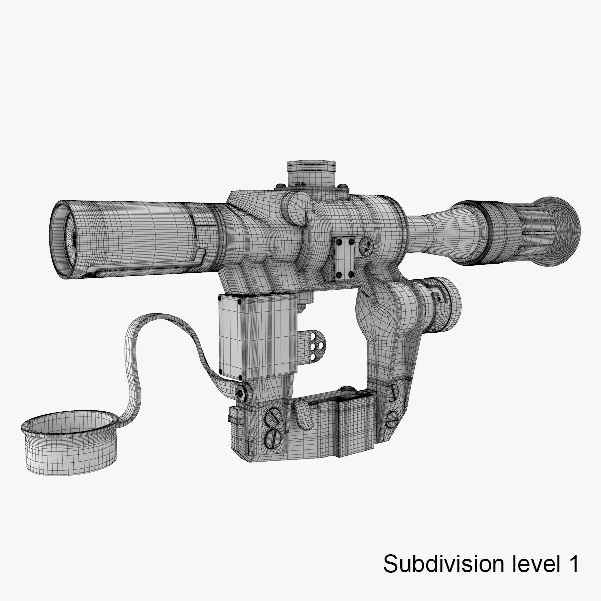 Optical Sight PSO-1 3D model_19