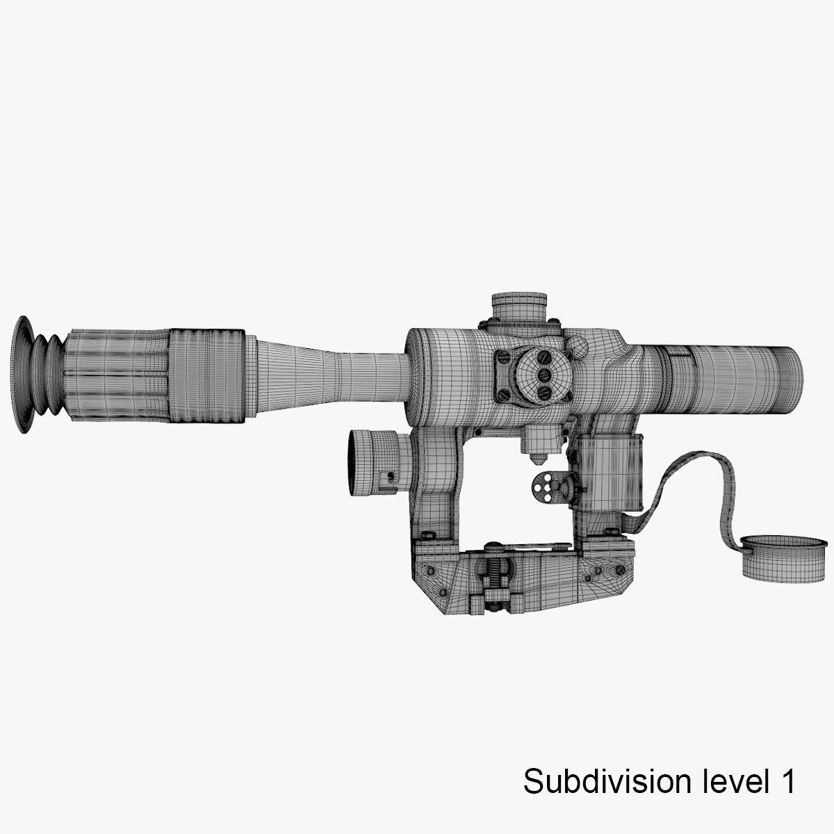 Optical Sight PSO-1 3D model_21