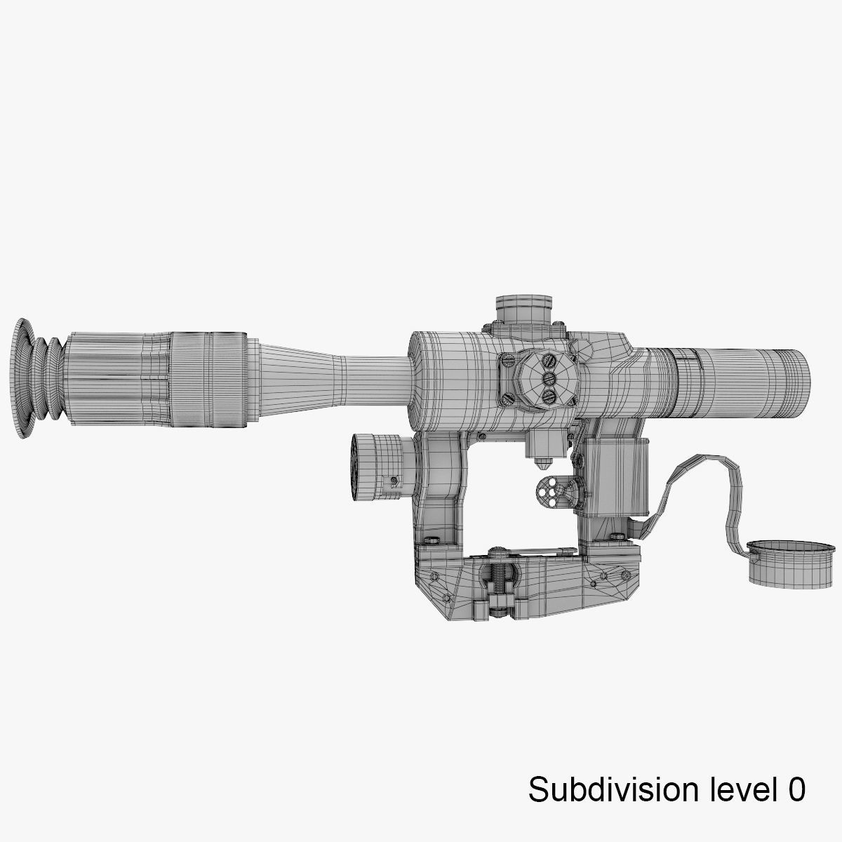 Optical Sight PSO-1 3D model_20