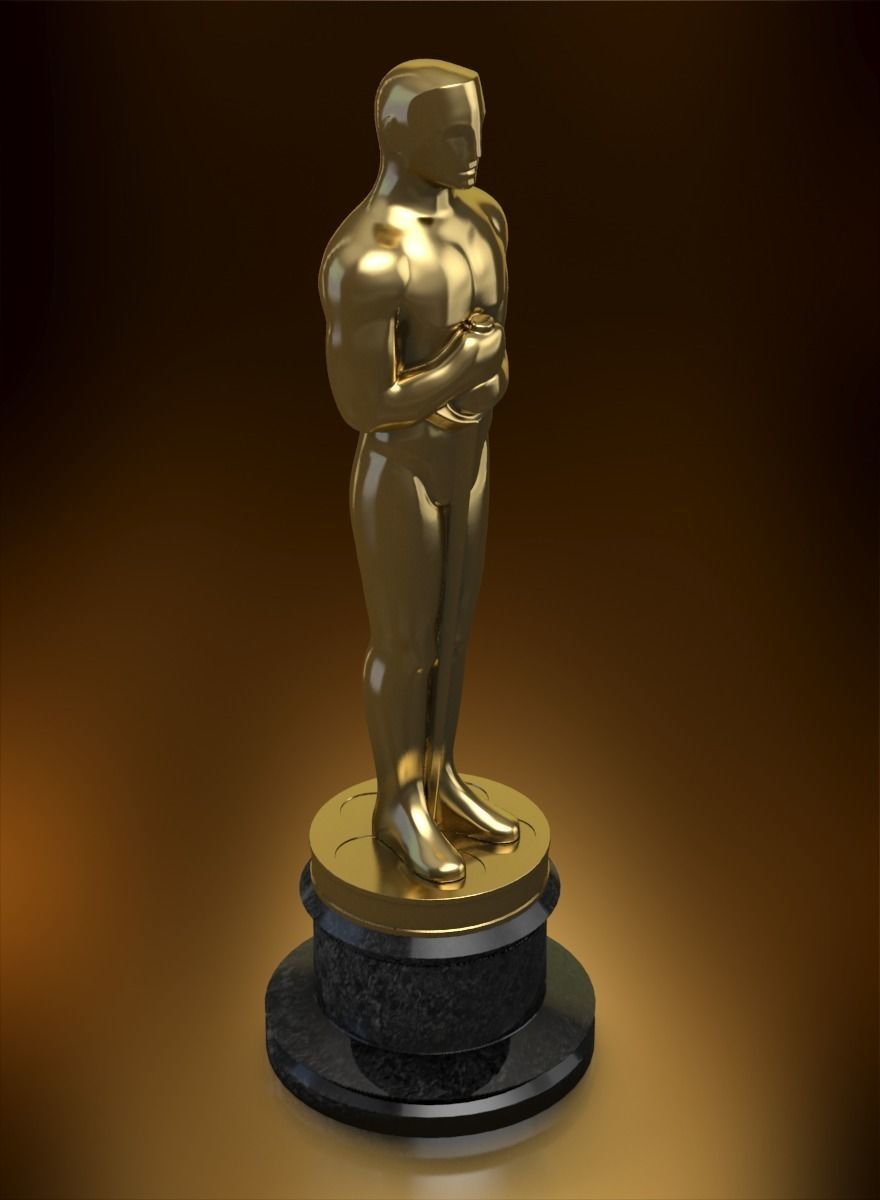 Oscar Award Statue 3D print model_3