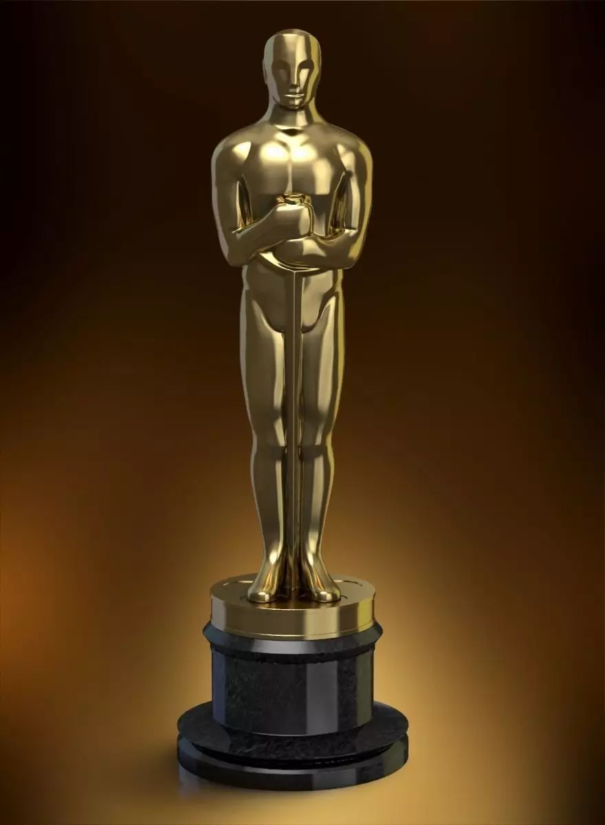 Oscar Award Statue 3D print model_0