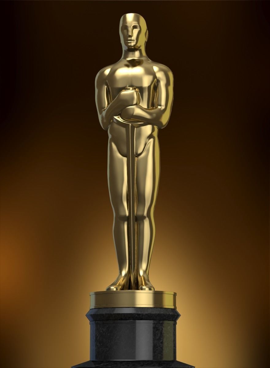 Oscar Award Statue 3D print model_1