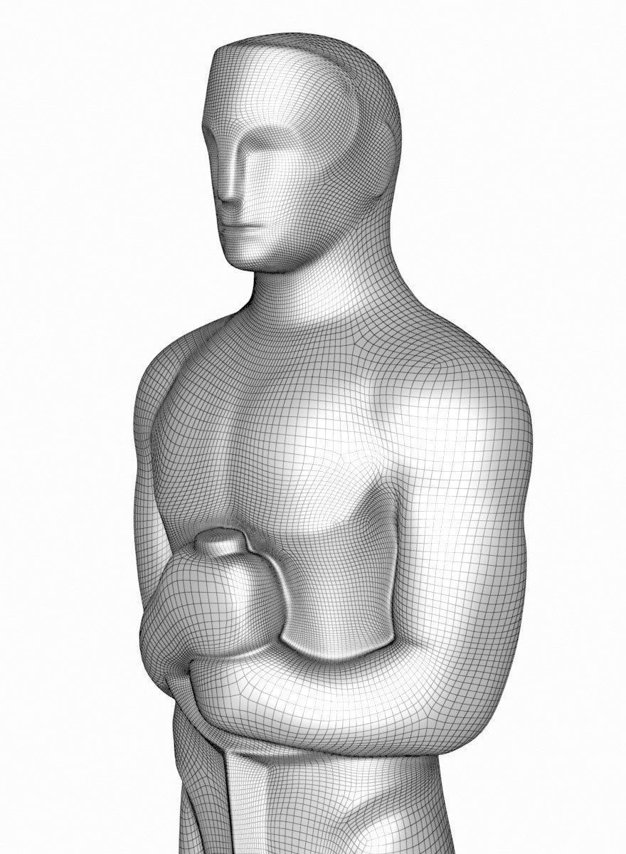 Oscar Award Statue 3D print model_6