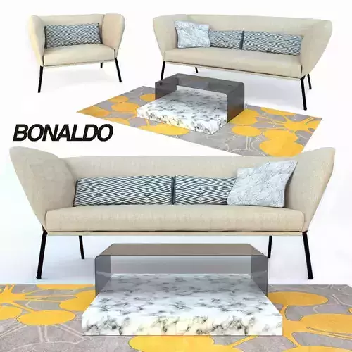 Bonaldo Nikos Sofa and table Ribbon