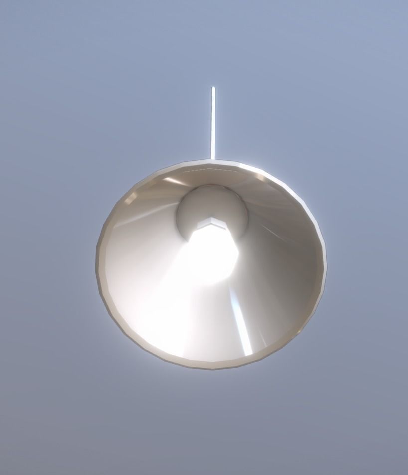 Hanging Ceiling Lamp low-poly game ready Low-poly 3D model_2